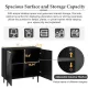 Mirod Modern Minimalist Side Cabinet with Adjustable Shelves ,Stylish Geometric Door Design,Ample Storage Space for Any Home Decor Mirod Modern Minimalist Side Cabinet with Adjustable Shelves ,Stylish Geometric Door Design,Ample Storage Space for Any Home Decor
