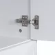 Tall Bathroom Storage Cabinet, Cabinet with Two Doors and Drawers, Adjustable Shelf, MDF Board, White Tall Bathroom Storage Cabinet, Cabinet with Two Doors and Drawers, Adjustable Shelf, MDF Board, White