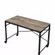 Oklarth Rustic Oak & Black Finish Writing Desk Oklarth Rustic Oak & Black Finish Writing Desk
