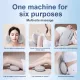 Massage the back and neck with heated, kneading deep tissue massage pillows Massage the back and neck with heated, kneading deep tissue massage pillows