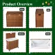 Laundry Hamper With Lid PE Rattan Powder Coating Frame Clothes Hampers with 02 Removable Bags, Wheels, 160L, Brown Color Laundry Hamper With Lid PE Rattan Powder Coating Frame Clothes Hampers with 02 Removable Bags, Wheels, 160L, Brown Color