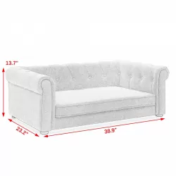 Elegant Rectangle Pet Bed for Medium and Large Dogs, Durable Elevated Dog Sofa Bed, Comfortable Dog Couch, Modern and Stylish Dog Sofa for Large Dogs,Dark grey Elegant Rectangle Pet Bed for Medium and Large Dogs, Durable Elevated Dog Sofa Bed, Comfortable Dog Couch, Modern and Stylish Dog Sofa for Large Dogs,Dark grey
