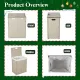 Laundry Hamper With Lid PE Rattan Powder Coating Frame Clothes Hampers with 01 Removable Bags, 100L, Gray Color Laundry Hamper With Lid PE Rattan Powder Coating Frame Clothes Hampers with 01 Removable Bags, 100L, Gray Color