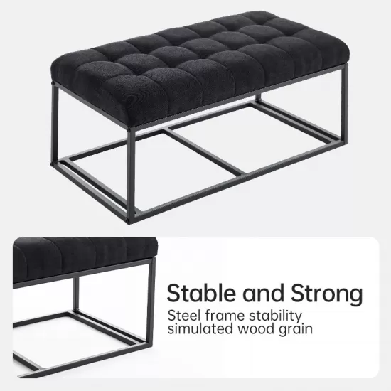 Storage Ottoman Bench, Foot Rest with Legs, 16 x 30 x 16.1 Inches, End of Bed Bench, Storage Chest, Load up to 660 lb, for Living Room, Bedroom, Entryway Storage Ottoman Bench, Foot Rest with Legs, 16 x 30 x 16.1 Inches, End of Bed Bench, Storage Chest, Load up to 660 lb, for Living Room, Bedroom, Entryway