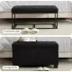 Storage Ottoman Bench, Foot Rest with Legs, 16 x 30 x 16.1 Inches, End of Bed Bench, Storage Chest, Load up to 660 lb, for Living Room, Bedroom, Entryway Storage Ottoman Bench, Foot Rest with Legs, 16 x 30 x 16.1 Inches, End of Bed Bench, Storage Chest, Load up to 660 lb, for Living Room, Bedroom, Entryway
