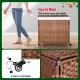 Laundry Hamper With Lid PE Rattan Powder Coating Frame Clothes Hampers with 02 Removable Bags, Wheels, 160L, Brown Color Laundry Hamper With Lid PE Rattan Powder Coating Frame Clothes Hampers with 02 Removable Bags, Wheels, 160L, Brown Color