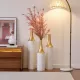 Floor Metal Vases Decorated White Metal vases Set of 3 gorgeous home decoration large glazed metal vases 24in/28.7in/33.5in height Floor Metal Vases Decorated White Metal vases Set of 3 gorgeous home decoration large glazed metal vases 24in/28.7in/33.5in height