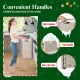 Laundry Hamper With Lid PE Rattan Powder Coating Frame Clothes Hampers with 01 Removable Bags, 100L, Gray Color Laundry Hamper With Lid PE Rattan Powder Coating Frame Clothes Hampers with 01 Removable Bags, 100L, Gray Color