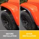Front & Rear Fender Flares Compatible with 2007-2018 Jeep Wrangler JK JKU, Off-Road Wheel Flares Liner 4 PCS Front & Rear Fender Flares Compatible with 2007-2018 Jeep Wrangler JK JKU, Off-Road Wheel Flares Liner 4 PCS