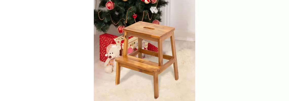 Compact and Stylish: Acacia Wood Two-Step Stool for Small Spaces
Compact and Stylish: Acacia Wood Two-Step Stool for Small Spaces