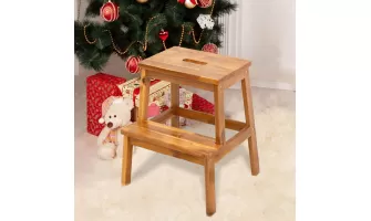   

Compact and Stylish: Acacia Wood Two-Step Stool for Small Spaces