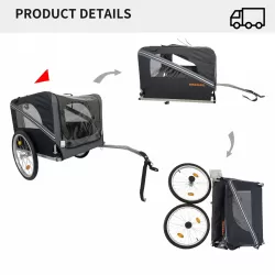Outdoor Heavy Duty Foldable Utility Pet Stroller Dog Carriers Bicycle Trailer Outdoor Heavy Duty Foldable Utility Pet Stroller Dog Carriers Bicycle Trailer