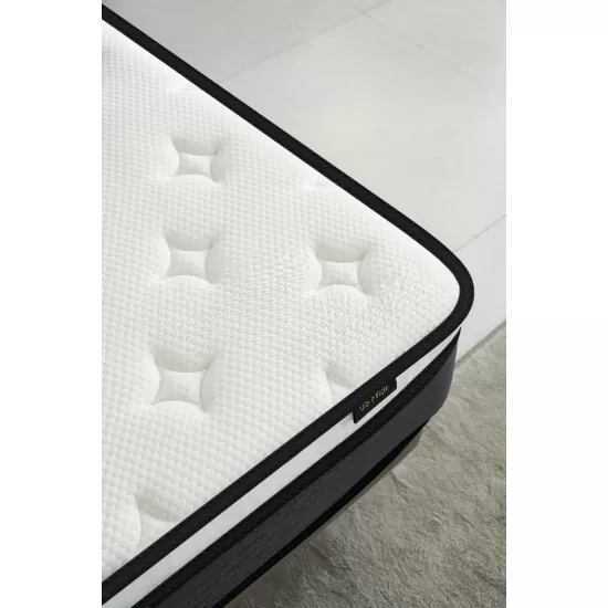 Hybrid 10 Inch Queen Mattress in a Box, Pillow Top Bed Cushion with Breathable and Hypoallergenic Design, Medium Firm for Lumbar Support Hybrid 10 Inch Queen Mattress in a Box, Pillow Top Bed Cushion with Breathable and Hypoallergenic Design, Medium Firm for Lumbar Support