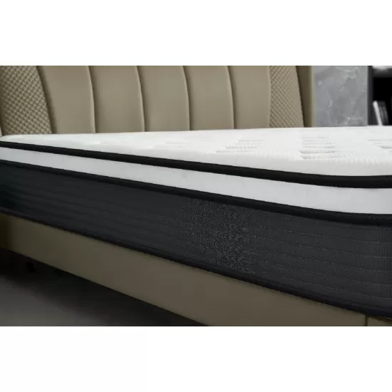 Hybrid 10 Inch Queen Mattress in a Box, Pillow Top Bed Cushion with Breathable and Hypoallergenic Design, Medium Firm for Lumbar Support Hybrid 10 Inch Queen Mattress in a Box, Pillow Top Bed Cushion with Breathable and Hypoallergenic Design, Medium Firm for Lumbar Support