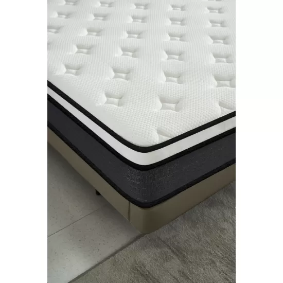 Hybrid 10 Inch Queen Mattress in a Box, Pillow Top Bed Cushion with Breathable and Hypoallergenic Design, Medium Firm for Lumbar Support Hybrid 10 Inch Queen Mattress in a Box, Pillow Top Bed Cushion with Breathable and Hypoallergenic Design, Medium Firm for Lumbar Support