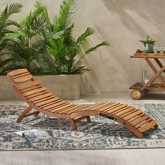 LAHAINA WOOD FOLDABLE CHAISE LOUNGE LAHAINA WOOD FOLDABLE CHAISE LOUNGE