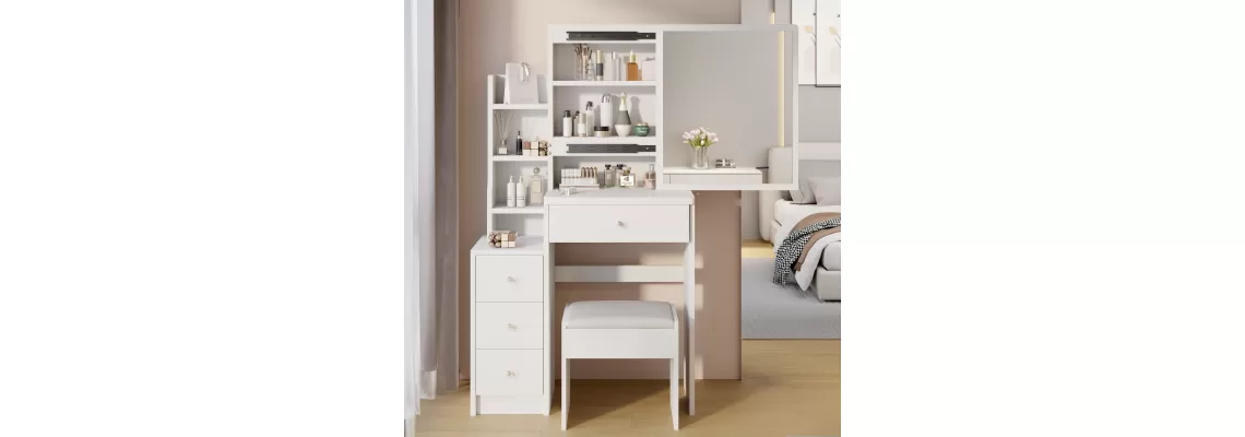 Compact and Stylish: The Perfect 29.2 Inch Left Bedside Cabinet Vanity Table for Small Spaces
Compact and Stylish: The Perfect 29.2 Inch Left Bedside Cabinet Vanity Table for Small Spaces